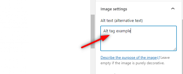 How to add alt tag in WordPress