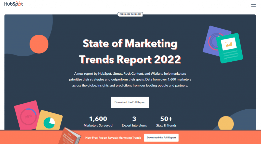 State of marketing trends report for 2022