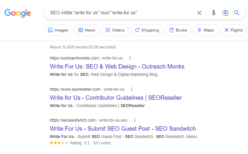 SEO write for us search