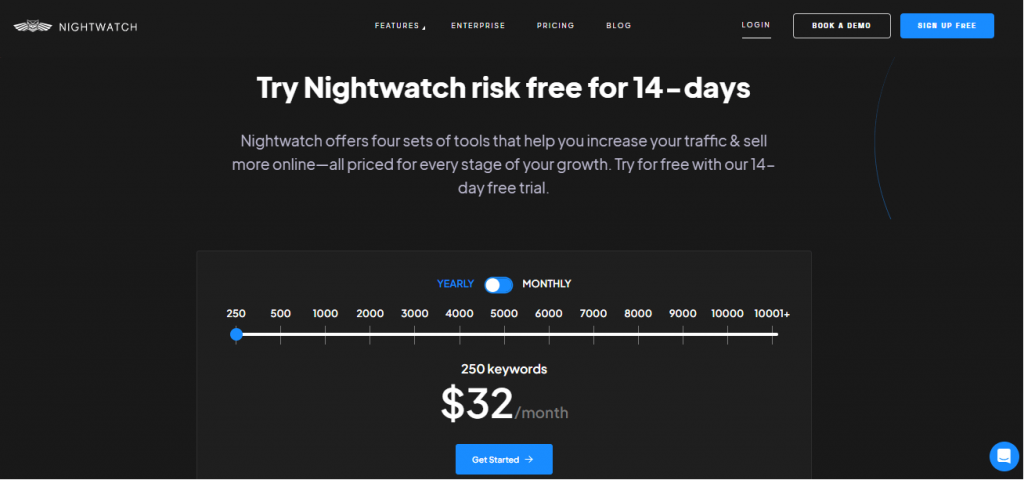Nightwatch plans and pricing