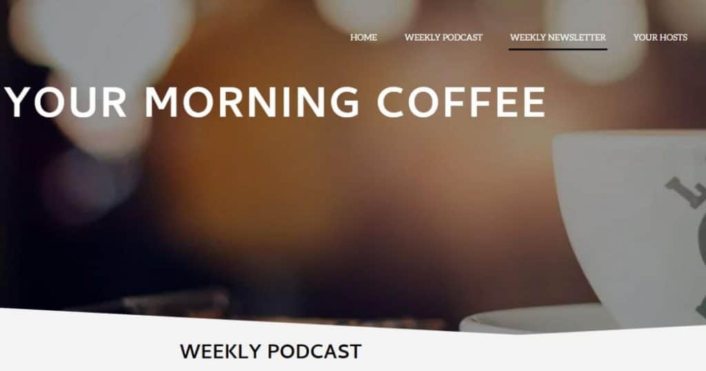 Morning Coffee Newsletter
