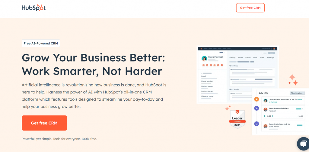 HubSpot Free AI-Powered CRM