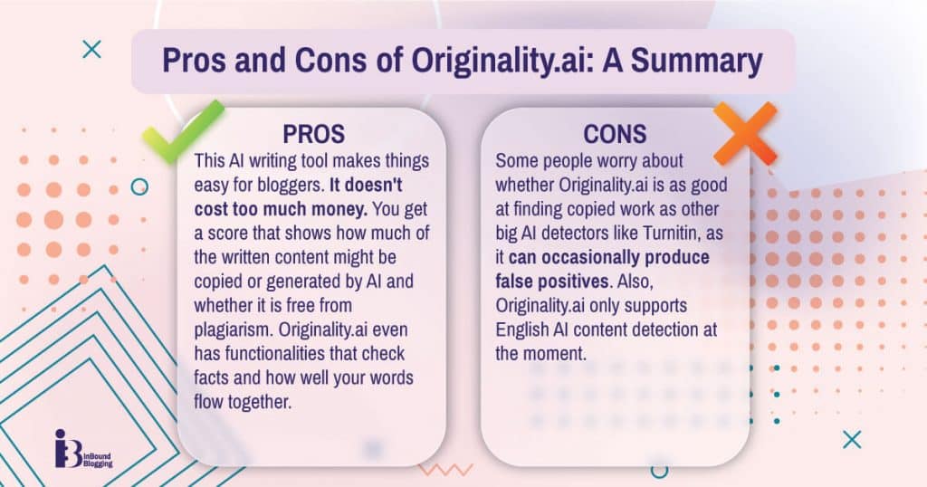 Originality.ai pros and cons