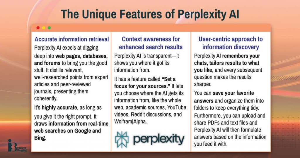 Perplexity AI unique features