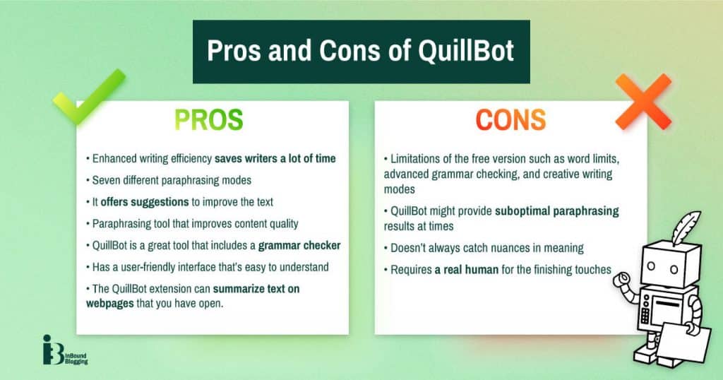 Quillbot Pros and Cons