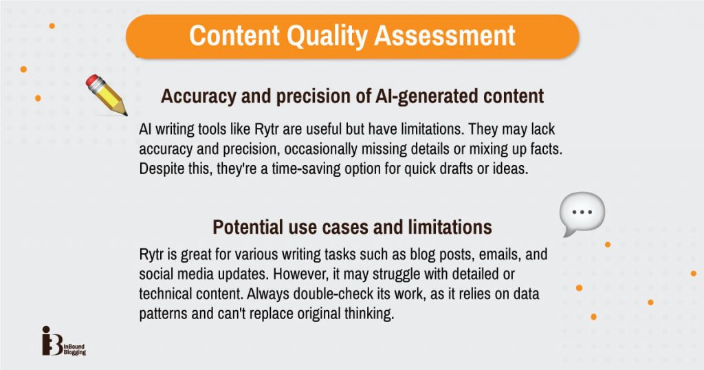 Rytr content quality assessment