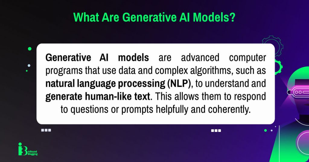 What are generative AI models