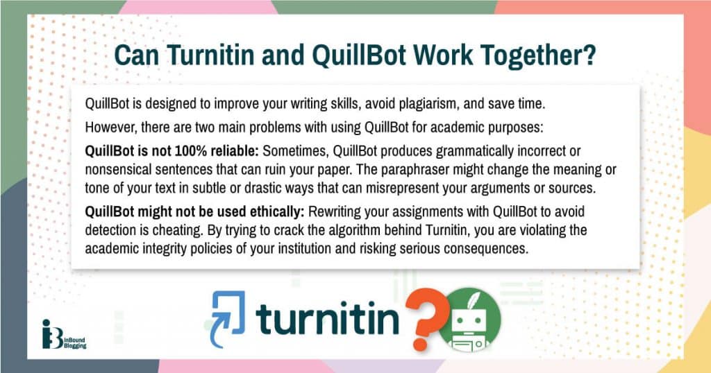 Can turnitin and quillbot work together