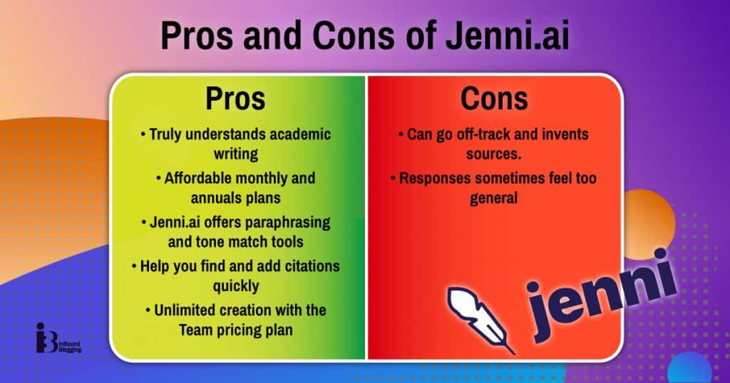 Jenni AI pros and cons