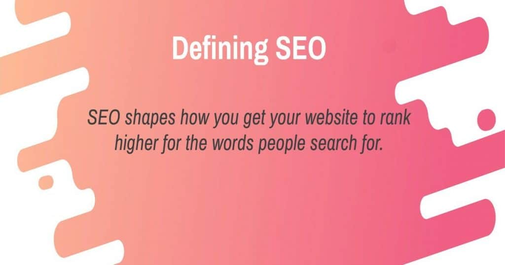 Defining SEO