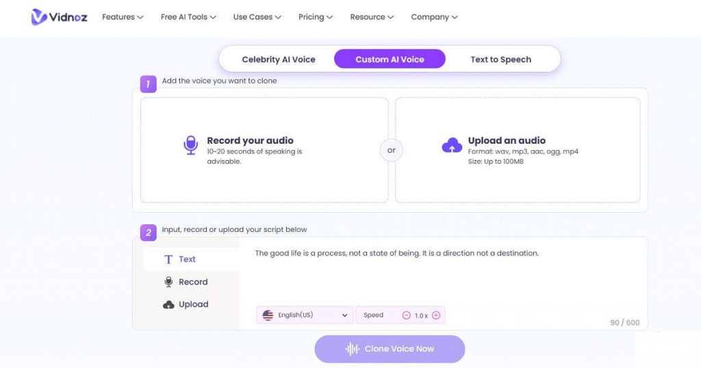 AI voice cloning