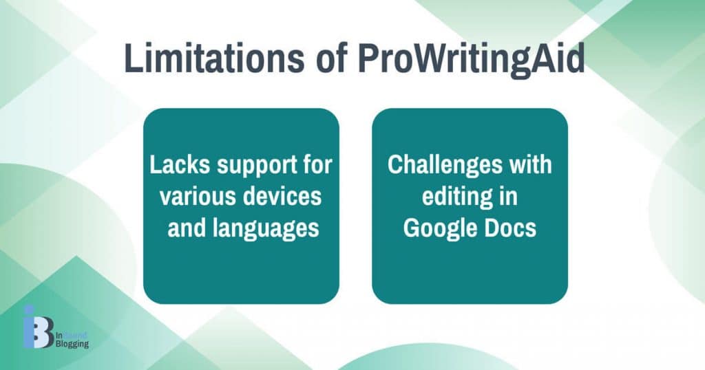 Limitations of ProWritingAid