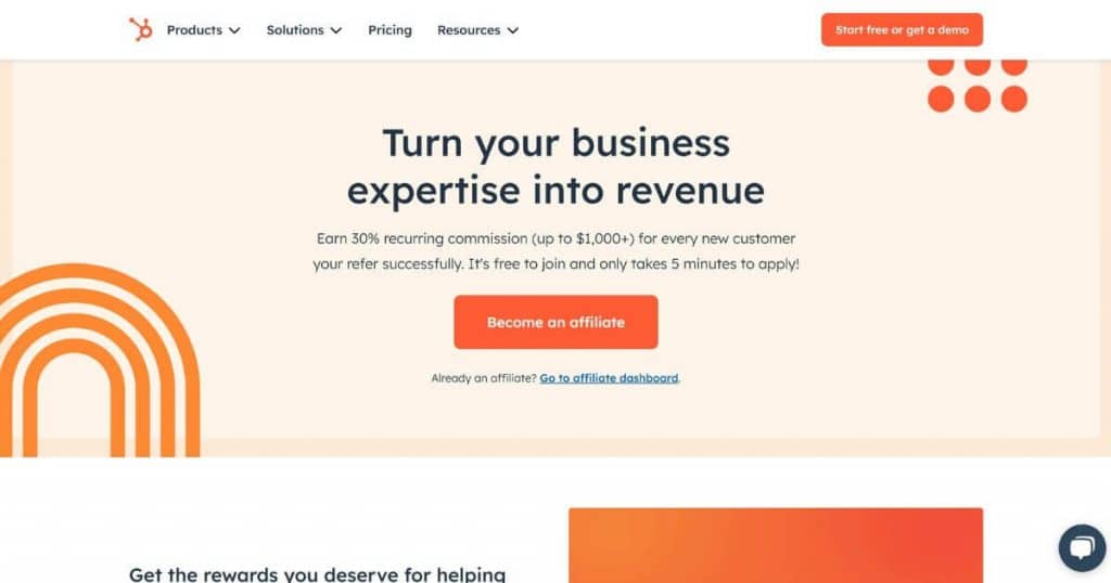 HubSpot affiliate partners