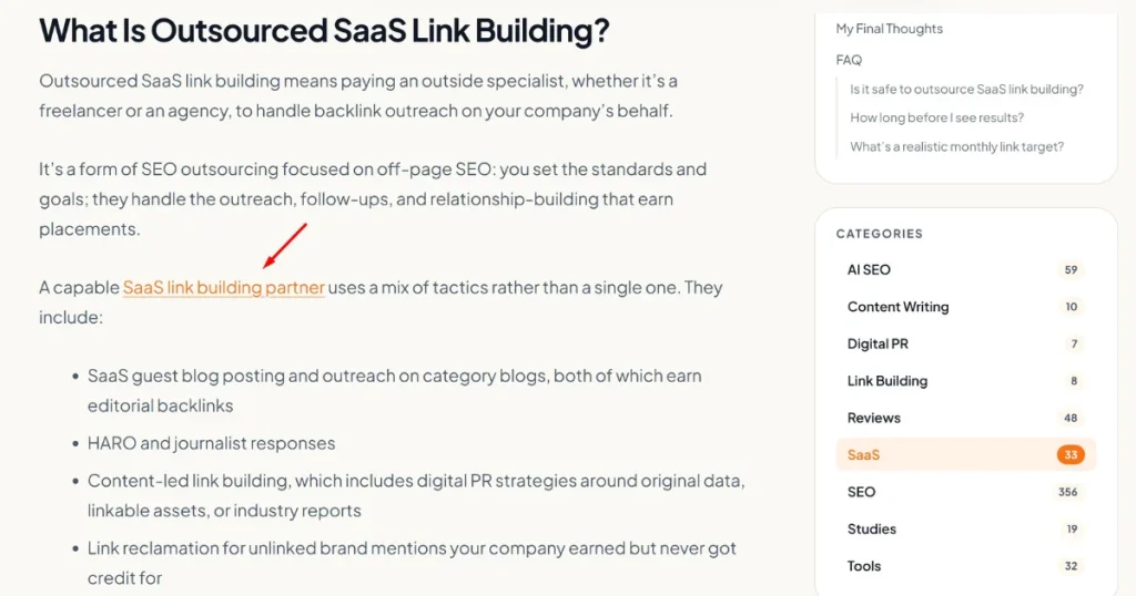 Contextual links